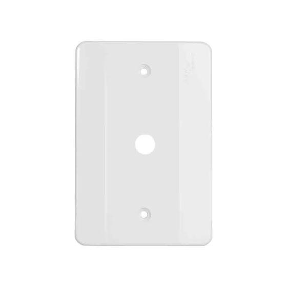 Imagem de Espelho 4x2 com furo branco (antena) mectronic