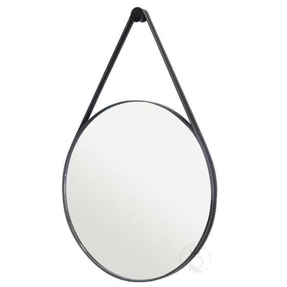Espelho Adnet Para Lavabo Organico Redondo 60cm + Suporte