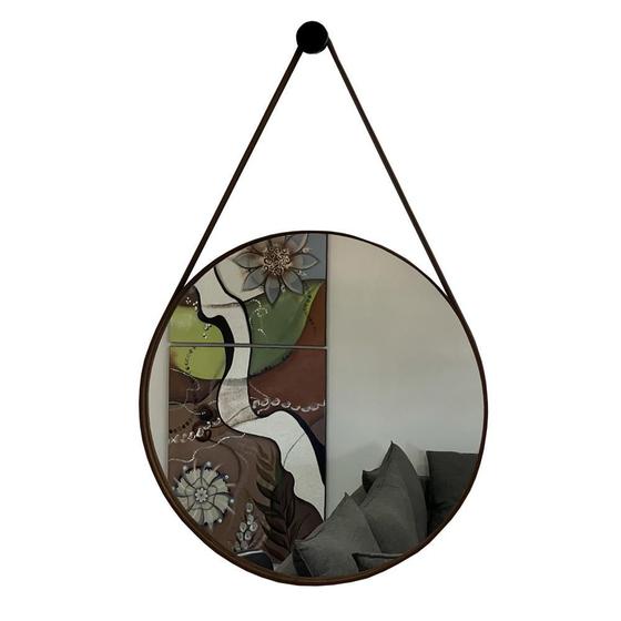 Espelho Adnet Redondo Decorativo Com Alça 50cm Completo é boa?
