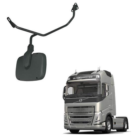 Imagem de Espelho Auxiliar Frontal Convexo com Braço para Volvo FH/FM