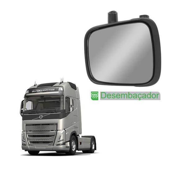 Imagem de Espelho Auxiliar p Volvo FH FM 2010 2011 2012 LE c Desemb