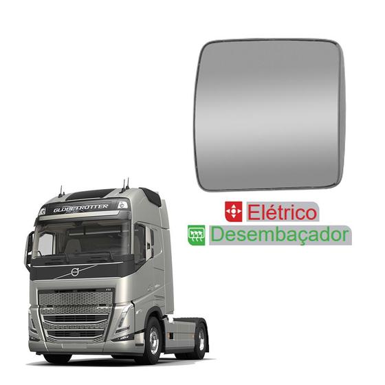 Imagem de Espelho Auxiliar Volvo FH 2015/2021 c Desembaçador Elétrico