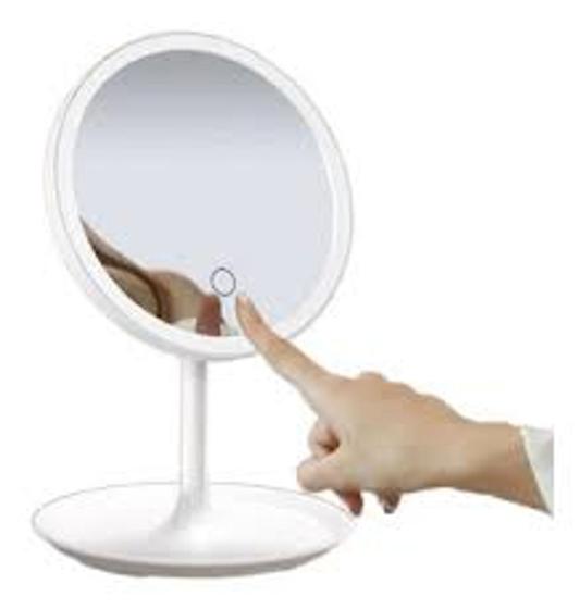 Imagem de Espelho Com Led Para Maquiagem Carga Usb De Mesa Redondo Hj64537