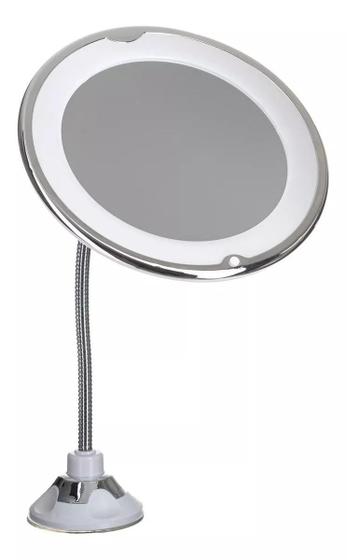 Imagem de Espelho Com Luz Led 10 X Aumento P/ Maquiagem Banheiro / 534