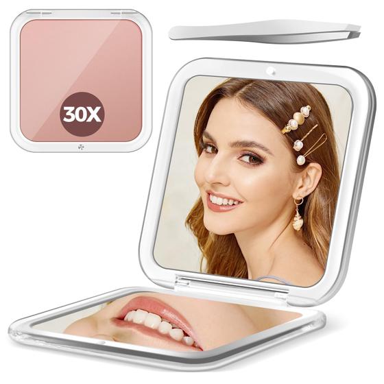 Imagem de Espelho de Aumento PIMPLEGO 30X - Portátil com Pinça