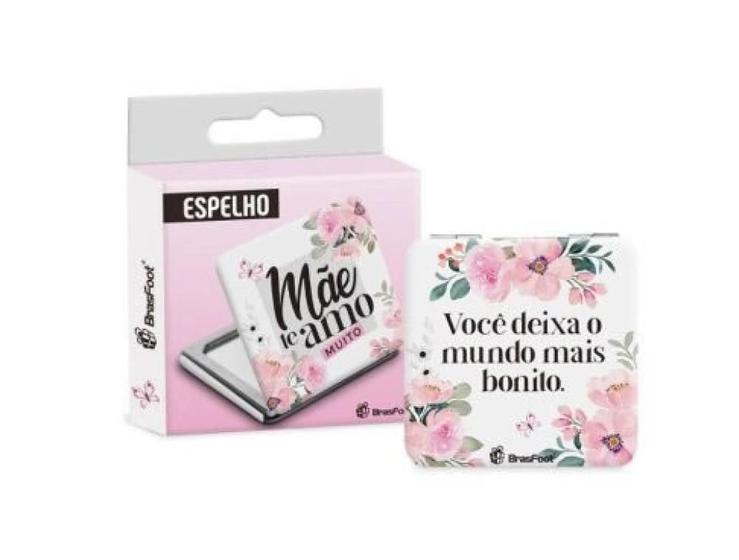 Imagem de Espelho de bolsa individual   mae te amo muito 12752