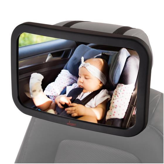 Espelho de Carro para Bebê Lusso Gear - Visão Traseira - Preto ...