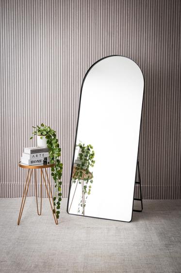 Imagem de Espelho de chão corpo inteiro 170x70 base reta com suporte fixo - várias cores