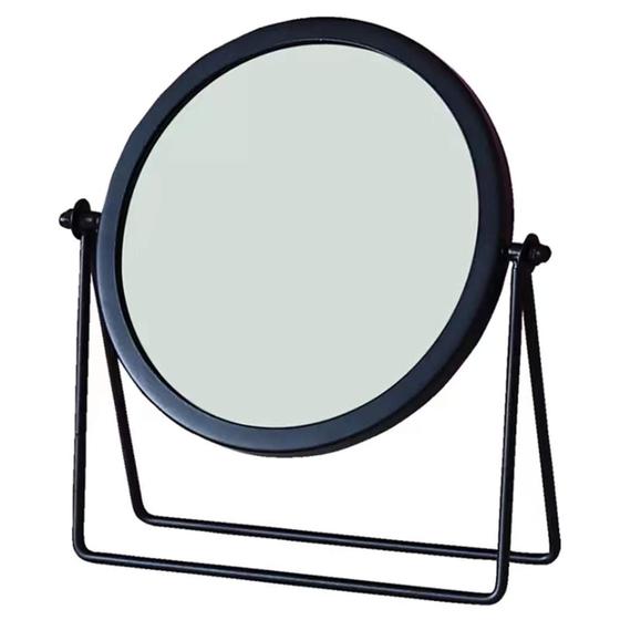 Imagem de Espelho de Maquiagem Schonee com Rotação 360° - Espelho de Mesa Giratório (Preto)