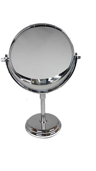 Imagem de Espelho De Mesa Maquiagem Dupla Face Aumenta 2x Gira 360 Gr