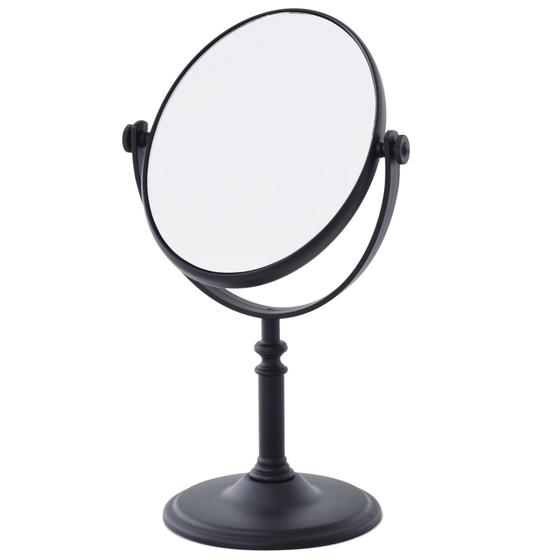 Imagem de Espelho De Mesa Oval Dupla Face Aumento 5x P/ Maquiagem