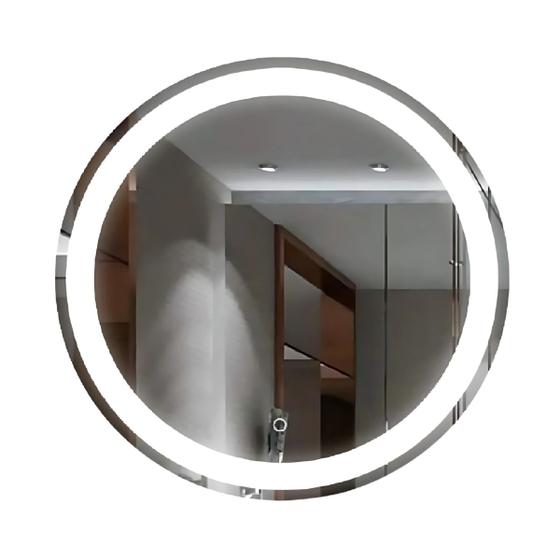 Imagem de Espelho de Parede Redondo com Led Frontal Touch Bivolt 45cm