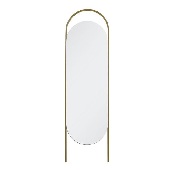 Imagem de Espelho Decorativo Chão Portal Fit Dourado 150X43Cm Oblongo