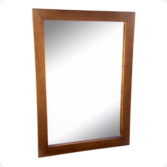 Imagem de Espelho Decorativo Com Moldura De Madeira 65 X 45