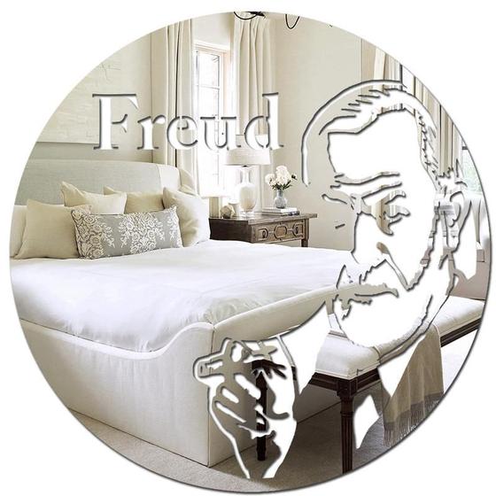 Imagem de Espelho Decorativo Decoração Sigmund Freud Psicanalise 1