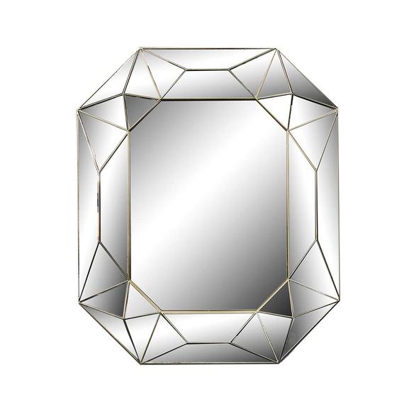 Imagem de Espelho Decorativo Diamond para Sala Prata 61cm - D'Rossi