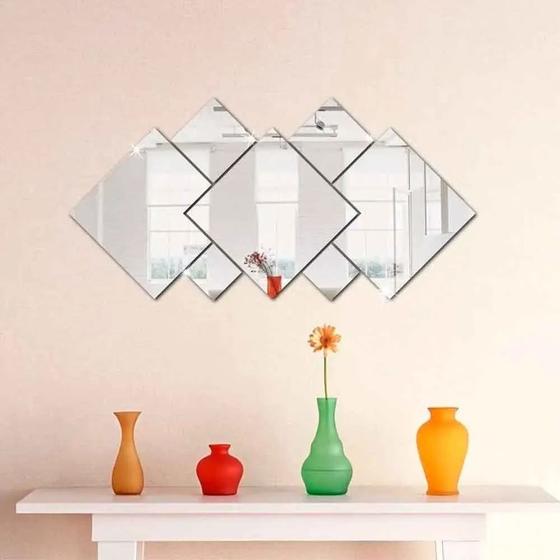 Imagem de Espelho Decorativo Em Acrílico 7 Peças Quarto Sala
