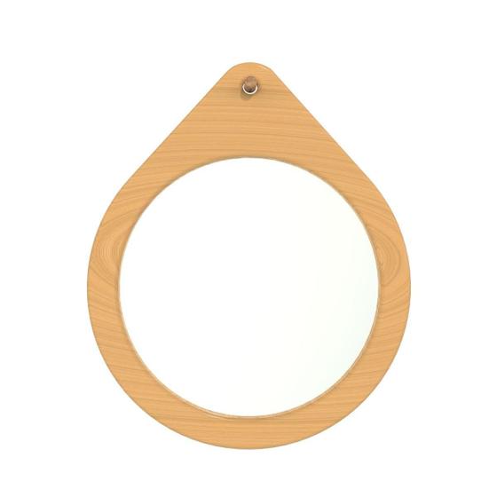 Imagem de Espelho Decorativo Flat Wood Freijó 40Cm