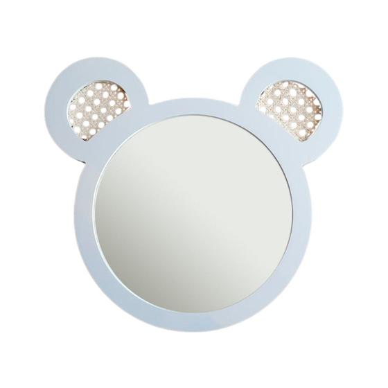 Imagem de Espelho Decorativo Infantil 43x44cm Urso In House Decor Branco