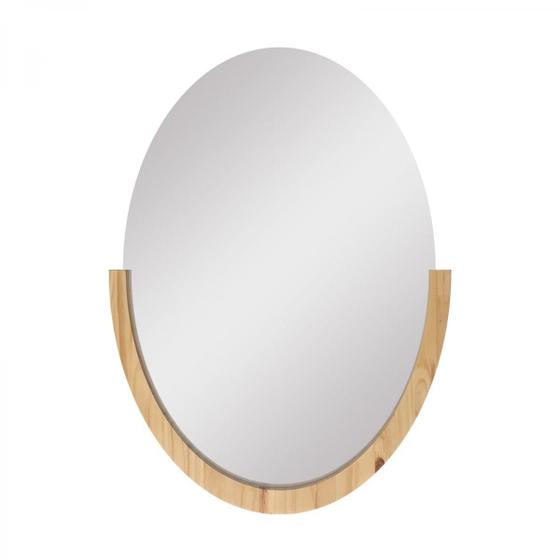 Imagem de Espelho Decorativo Midle Pinus 60X40Cm Oval