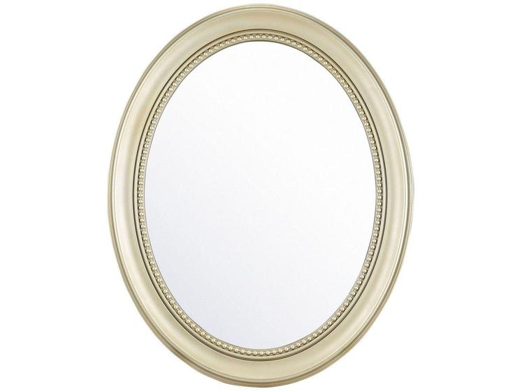 Imagem de Espelho Decorativo Oval Veneziano com Moldura - de Parede Dourado 56x70cm Inova Vinty