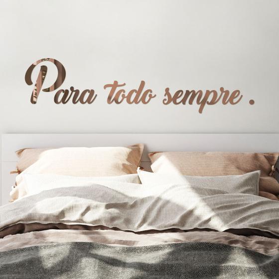 Imagem de Espelho Decorativo Para Todo Sempre Bronze