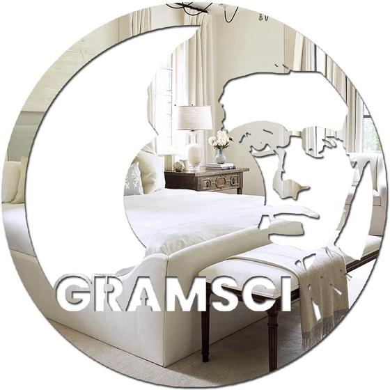 Imagem de Espelho Decorativo Presente Criativo Gramsci