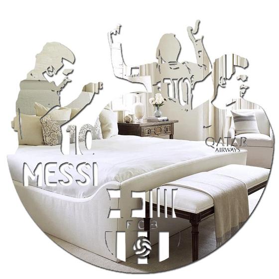 Imagem de Espelho Decorativo Presente Criativo Messi Jogador Futebol