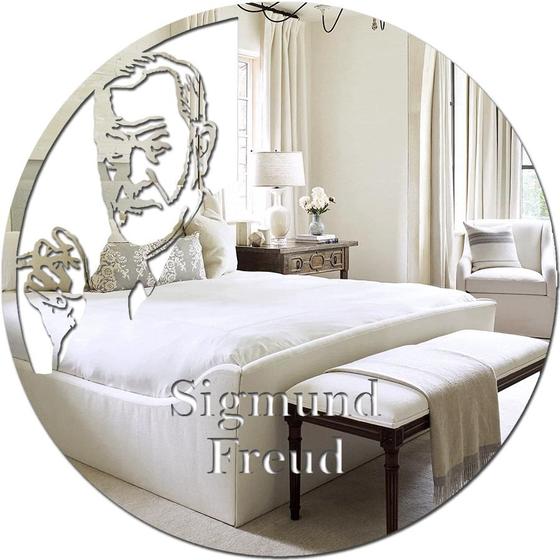 Imagem de Espelho Decorativo Presente Criativo Sigmund Freud 2