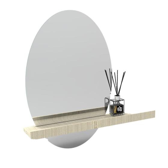 Imagem de Espelho Decorativo Shelf Pinus 60X40 Oval