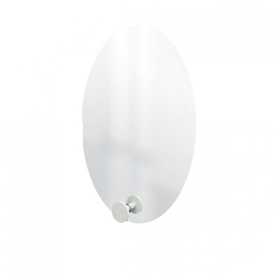 Imagem de Espelho Funcional Hook Branco 60X40Cm Oval