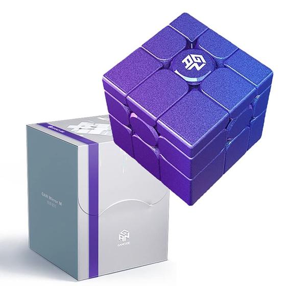 Imagem de Espelho GAN M Cube 3x3 com Revestimento UV - BromoCube Speed Cube Roxo
