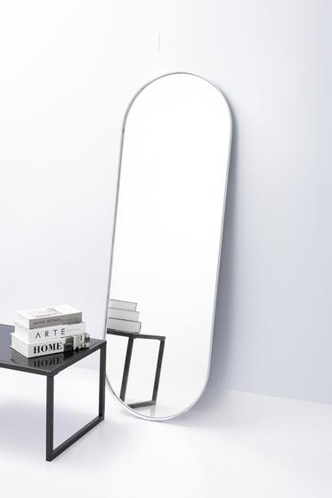 Imagem de Espelho grande oval 150 x 50 corpo inteiro com moldura em metal - várias cores