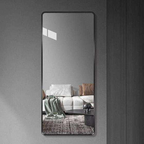Imagem de Espelho grande retangular 150x60 corpo inteiro decorativo - moldura em metal várias cores