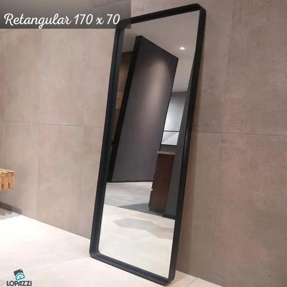 Espelho Grande Retangular 170x70 Decoração Corpo Inteiro com Moldura de Metal Menor preço em Espelho Grande Retangular 170x70 Decoração Corpo Inteiro com Moldura de Metal