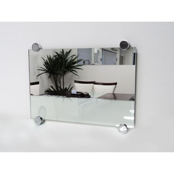 Imagem de Espelho Lapidado Com Bisotê fixado com botões - 50x60cm