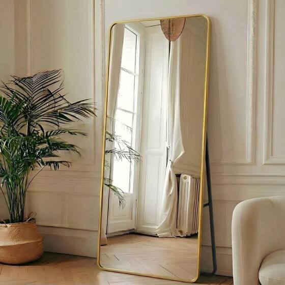 Espelho Lopazzi Grande Retangular 170x70 Decoração Corpo Inteiro com Moldura de Metal