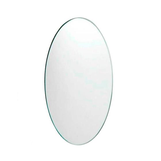 Imagem de Espelho Multiuso Lapidado Oval Fita Dupla Face 60X40 Cm