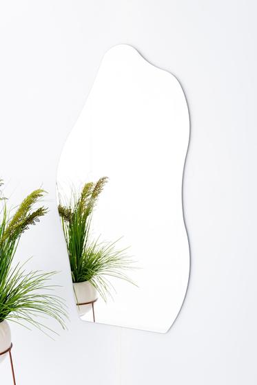 Imagem de Espelho Orgânico Grande Decorativo 115cm X 60cm Corpo Inteiro com Suporte