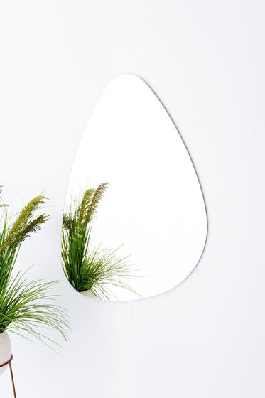 Imagem de  espelho organico grande lapidado decorativo c/ suporte 70x50 - vários modelos e formatos