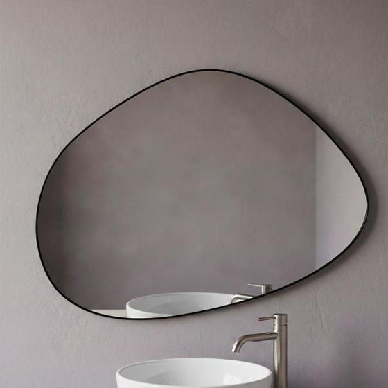Espelho Orgânico Moderno Decoração Lavabo Banheiro 44x64cm