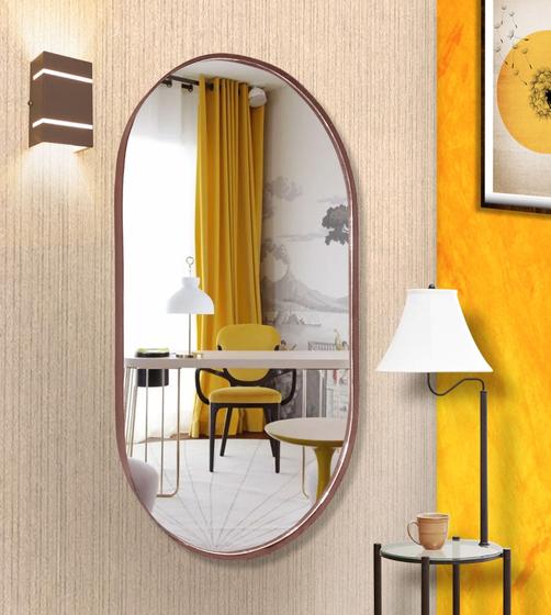 Imagem de Espelho Oval 60x47 Cm Moderno Lavabo/quarto
