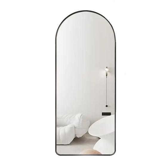 Espelho Oval Chão Suporte Corpo Inteiro Preto 100x30cm Luxo Menor preço em Espelho Oval Chão Suporte Corpo Inteiro Preto 100x30cm Luxo