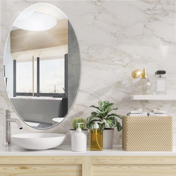 Espelho Oval Decorativo 100x60 Grande Menor preço em Espelho Oval Decorativo 100x60 Grande
