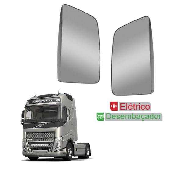 Imagem de Espelho p Volvo FH 2015 2016 c Desembaçador Elétrico LE LD