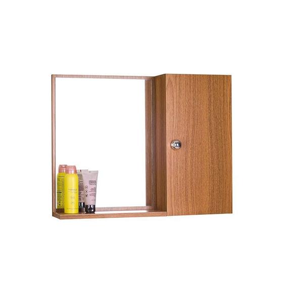 Imagem de Espelho para Banheiro com Armário Freijó