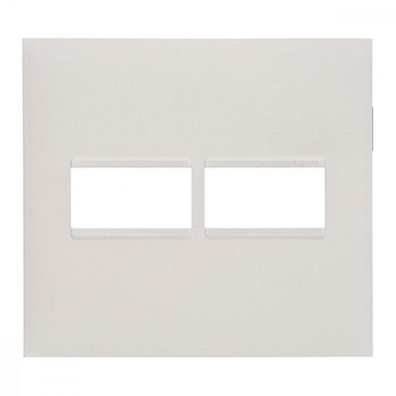 Imagem de Espelho Placa Pial Plus+ Branco 4X4 2Mod.Horz 618511Bc