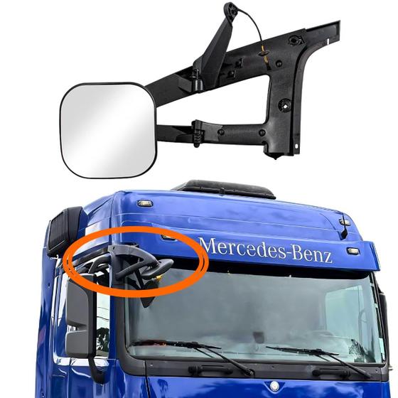 Imagem de Espelho Rampa Frontal Mercedes Actros 2651 Com Aquecedor