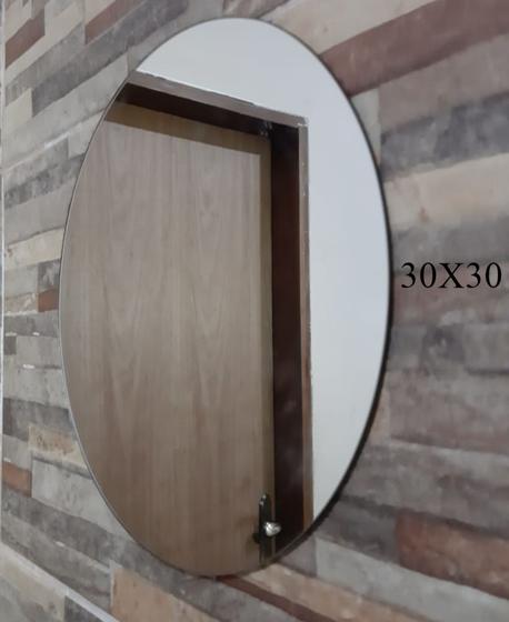 Espelho Redondo 30x30 Para Decoração, Lojas, salão de beleza, banheiro, Quarto e Sala Menor preço em Espelho Redondo 30x30 Para Decoração, Lojas, salão de beleza, banheiro, Quarto e Sala