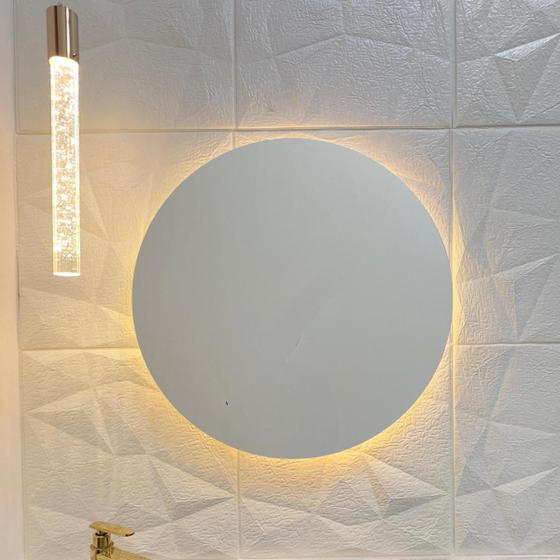 Imagem de Espelho Redondo 70Cm X 70Cm com LED a PILHA ou FONTE